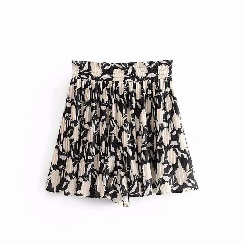 2019 women vintage floral print pleated Bermuda Shorts ladies elastic waist casual chic ruffles short pantalones cortos P380
2019 women vintage floral print pleated Bermuda Shorts ladies elastic waist casual chic ruffles short pantalones cortos P380