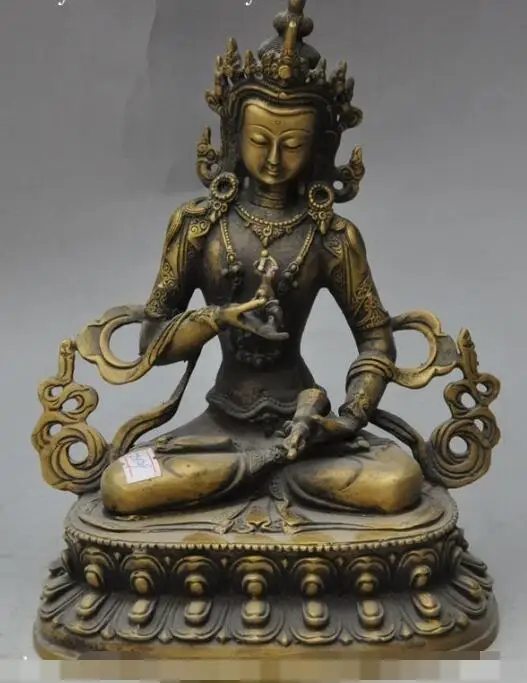 song voge gem S7318 9"old tibet buddhism bronze pray Vajrasattva tara Kwan-Yin buddha goddess statue
song voge gem S7318 9"old tibet buddhism bronze pray Vajrasattva tara Kwan-Yin buddha goddess statue