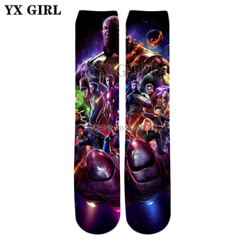 YX GIRL Hot sale Fashion Knee High Socks Movies Avengers Infinity War Thanos / Iron Man / Thor Print 3d Mens Womens Casual socks
YX GIRL Hot sale Fashion Knee High Socks Movies Avengers Infinity War Thanos / Iron Man / Thor Print 3d Mens Womens Casual socks