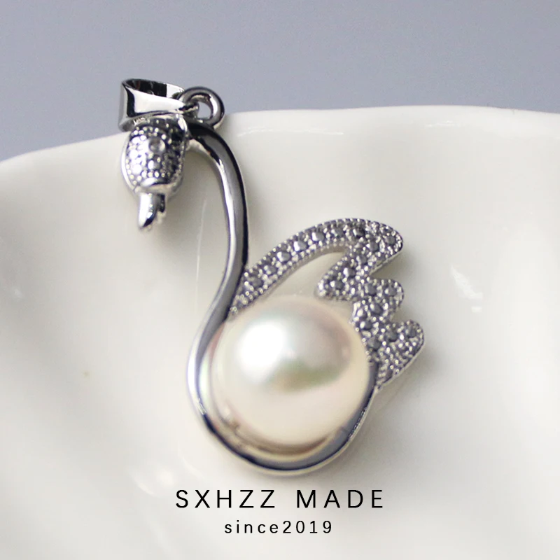 SXHZZ Genuine Natural Freshwater Pearl Pendant Charms 925 Sterling Silver Pearl Hollow Design Goose Shaped Without Necklace Gift
SXHZZ Genuine Natural Freshwater Pearl Pendant Charms 925 Sterling Silver Pearl Hollow Design Goose Shaped Without Necklace Gift