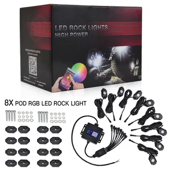 8Pods RGB LED Pods Rock Lights Neon Kit Bluetooth Music Mode Multicolor Flashing Function Controller Underbody Universal IP67 9W
8Pods RGB LED Pods Rock Lights Neon Kit Bluetooth Music Mode Multicolor Flashing Function Controller Underbody Universal IP67 9W