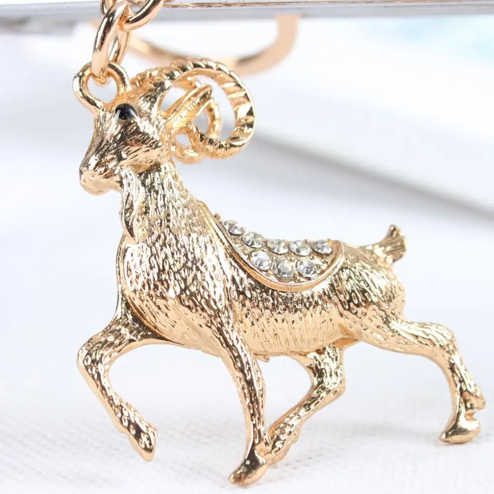 Zodiac Goat Sheep New Cute Crystal Rhinestone Charm Pendant Purse Bag Car Key Ring Chain Creative Wedding Party Gift
Zodiac Goat Sheep New Cute Crystal Rhinestone Charm Pendant Purse Bag Car Key Ring Chain Creative Wedding Party Gift