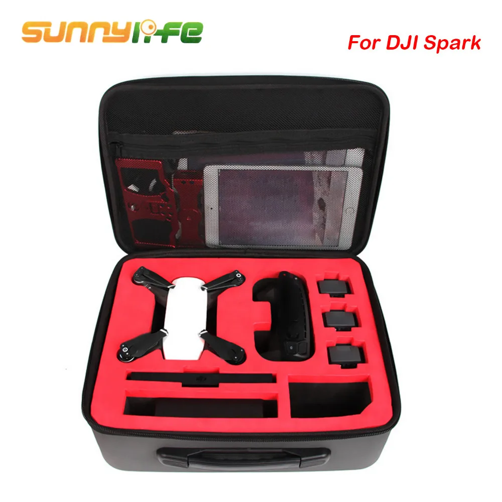 SUNNYLIFE Portable Waterproof Shockproof Storage Carry Protective Case Bag with Shoulder Strap For DJI Spark Drone Accessories |