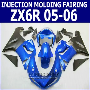 High quality Fairings zx6r 2005 06 Fairing kit For Kawasaki NINJA ZX 6R 05 2006 Injection mold Black Blue p62
High quality Fairings zx6r 2005 06 Fairing kit For Kawasaki NINJA ZX 6R 05 2006 Injection mold Black Blue p62