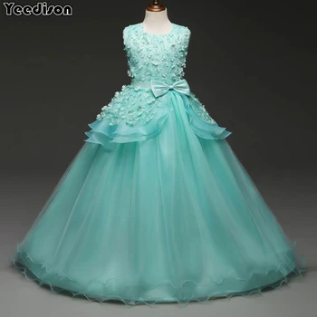 2018 New Elegant Girl Evening Dress Flower Princess Party Kids Dresses For Girls Wedding Gown Long Tulle Prom Children Costumes
2018 New Elegant Girl Evening Dress Flower Princess Party Kids Dresses For Girls Wedding Gown Long Tulle Prom Children Costumes