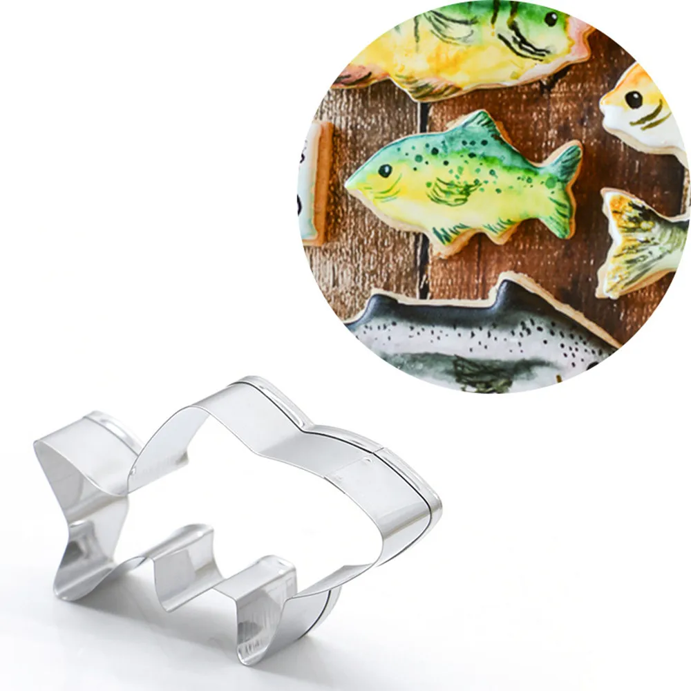 AMW Fish Shaped Stainless Steel Cookie Cutter Cheap Kitchen Accessories Metal Cookie Tools Biscuit Press Mould MJ7029
AMW Fish Shaped Stainless Steel Cookie Cutter Cheap Kitchen Accessories Metal Cookie Tools Biscuit Press Mould MJ7029