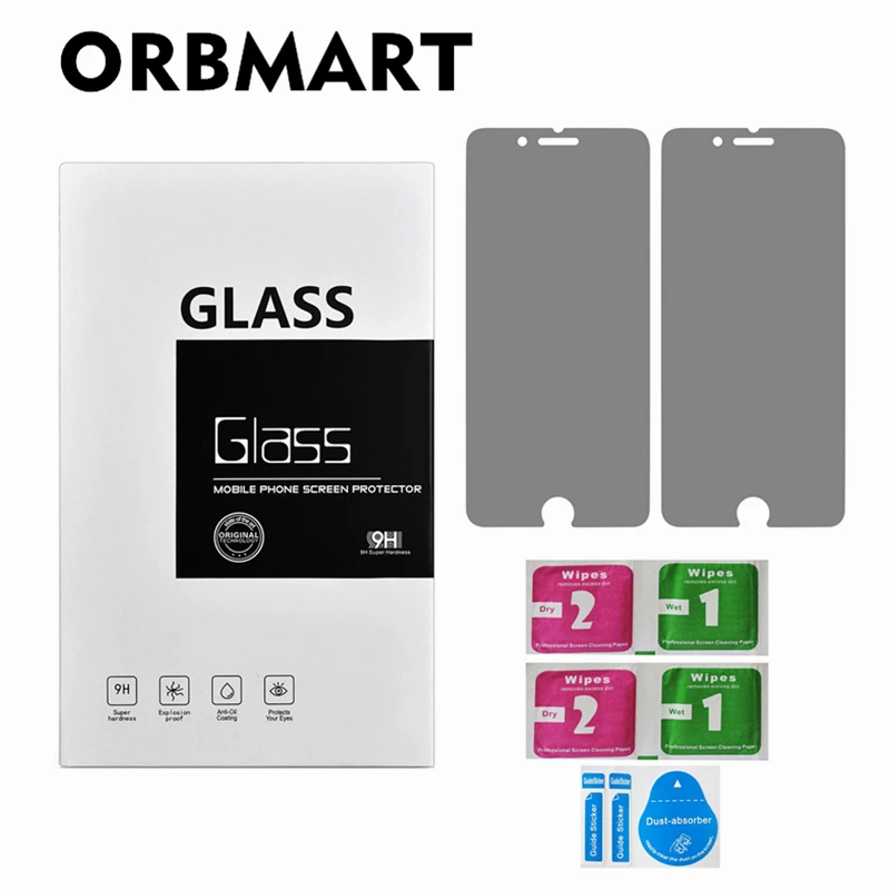ORBMART 2 Piece Anti Spy Privacy Screen Protector Anti Glare Tempered For Apple iPhone 6 6s 7 7 Plus
ORBMART 2 Piece Anti Spy Privacy Screen Protector Anti Glare Tempered For Apple iPhone 6 6s 7 7 Plus