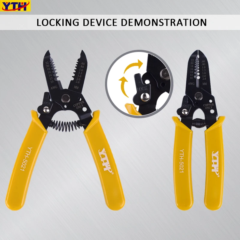 YTH 5021 Cable Wire Stripper Cutter Crimper Automatic High quality Multifunctional TAB Terminal Crimping Pliers Tools with box
YTH 5021 Cable Wire Stripper Cutter Crimper Automatic High quality Multifunctional TAB Terminal Crimping Pliers Tools with box