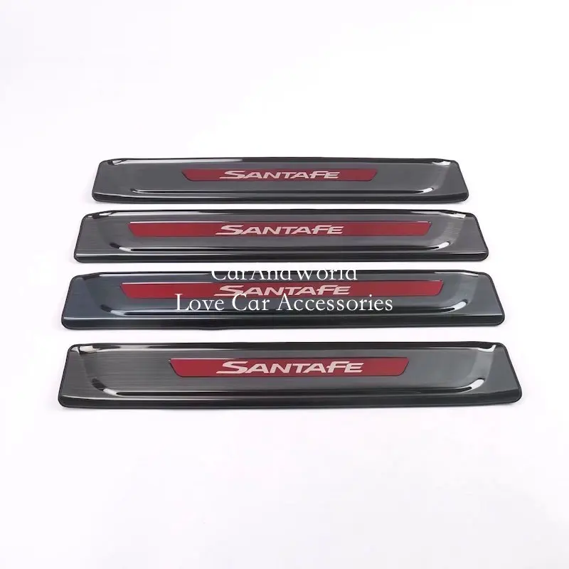 Stainless Steel For 2019 Hyundai Santafe Exterior Door Scuff Sill Plate Cover Welcome Pedal Decoration Car-Styling Accessories
Stainless Steel For 2019 Hyundai Santafe Exterior Door Scuff Sill Plate Cover Welcome Pedal Decoration Car-Styling Accessories