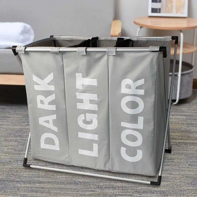 Dirty clothes Storage Basket Three grid Organizer Basket Collapsible Large Laundry Hamper Waterproof Home Laundry Basket
Dirty clothes Storage Basket Three grid Organizer Basket Collapsible Large Laundry Hamper Waterproof Home Laundry Basket