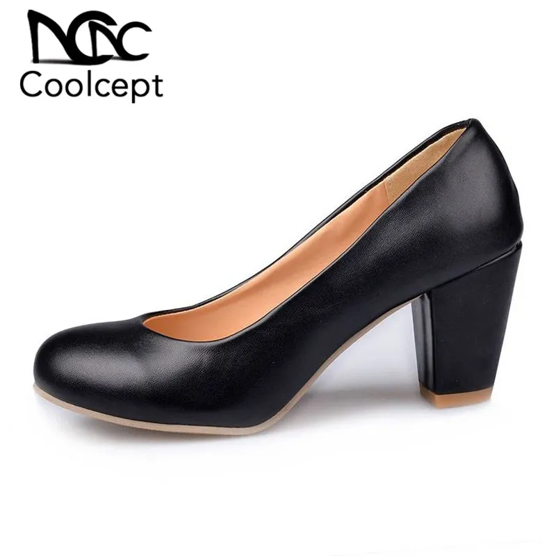 Coolcept Plus Size 31-47 Sexy Office Lady High Heel Shoes Women Wedding Party Club Thick Heel Pumps Fashion Women'S Footwear
Coolcept Plus Size 31-47 Sexy Office Lady High Heel Shoes Women Wedding Party Club Thick Heel Pumps Fashion Women'S Footwear
