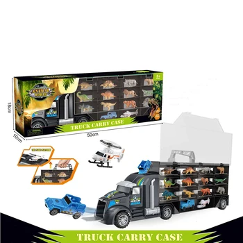 Dinosaur Model Early Learning Carrier Trucks Education Container Gift Simulation Kids Double Sided Toy Car Set Animal Transport
Dinosaur Model Early Learning Carrier Trucks Education Container Gift Simulation Kids Double Sided Toy Car Set Animal Transport
