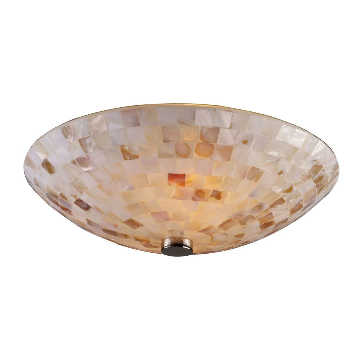 ELK Lighting Capri 2 Light Semi Flush In Satin Nickel