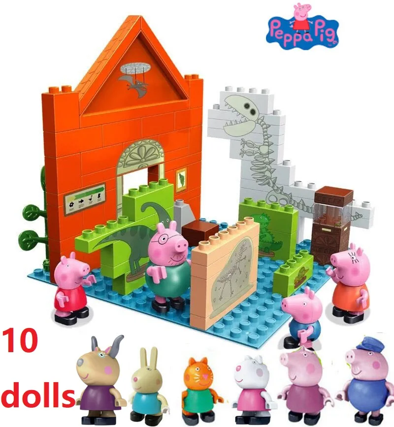 Genuine Peppa Pig visit the Museum assembly toy building block with 10 dolls Christmas new year gift Compatible with LEGOg
Genuine Peppa Pig visit the Museum assembly toy building block with 10 dolls Christmas new year gift Compatible with LEGOg