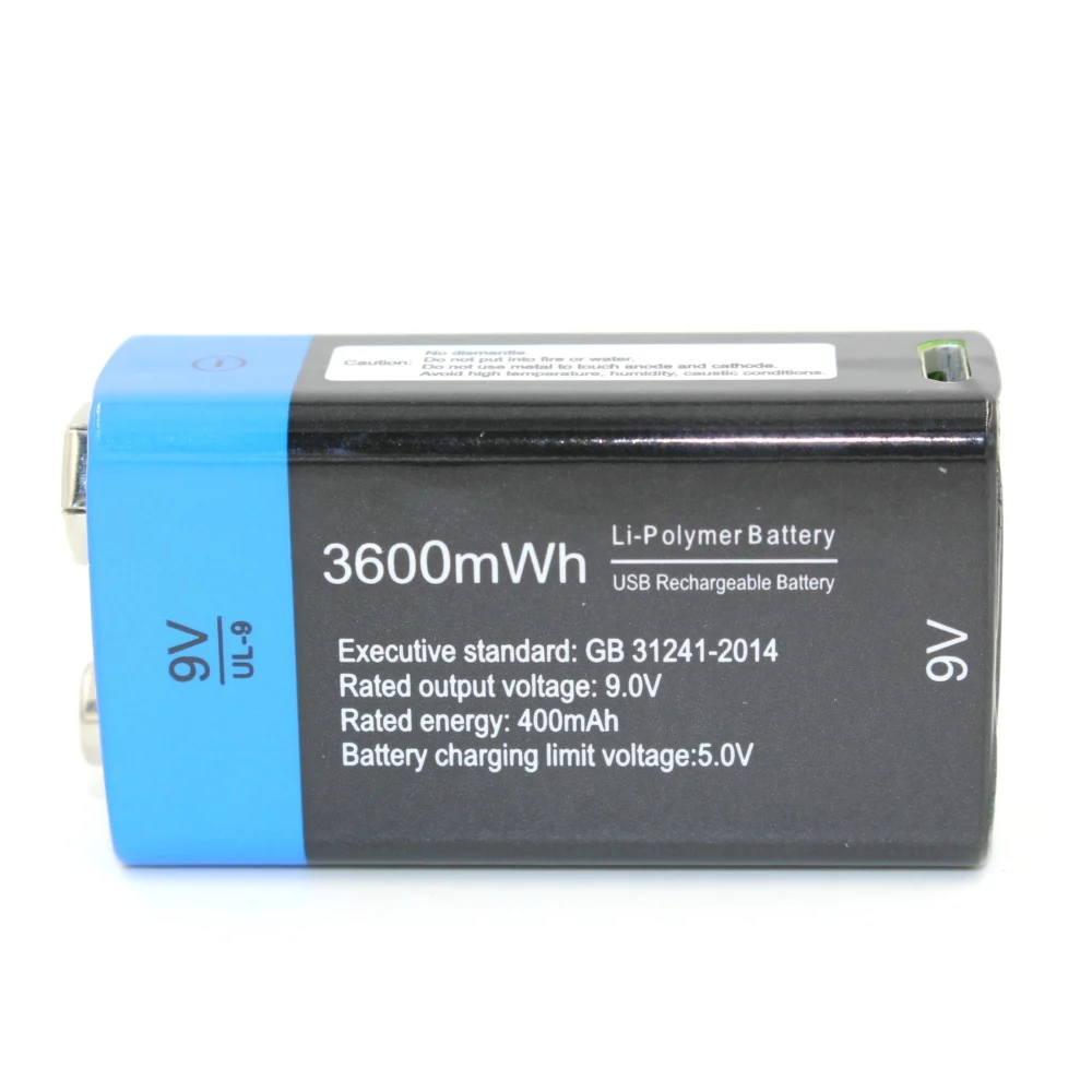 Brand NEW Etinesan 9V 3600mWh lithium li-ion rechargeable li-polymer battery for Microphone, GPS, remote control, toys ect.
Brand NEW Etinesan 9V 3600mWh lithium li-ion rechargeable li-polymer battery for Microphone, GPS, remote control, toys ect.