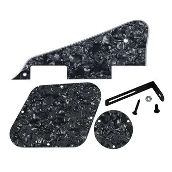 Set of 4Ply Black Pearl Guitar Pickguard Back Cover Plate Switch Cover with Bracket for LP Style Guitar Parts & Accessories
Set of 4Ply Black Pearl Guitar Pickguard Back Cover Plate Switch Cover with Bracket for LP Style Guitar Parts & Accessories