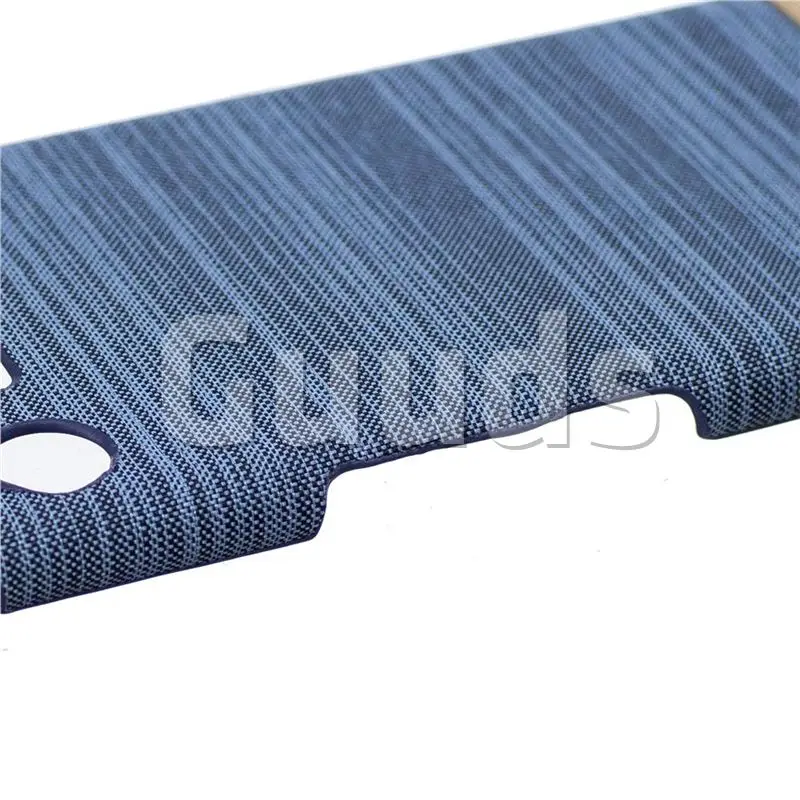 Canvas Cloth Coated Plastic Back Cover for Sony Xperia XZ1 - Light Blue