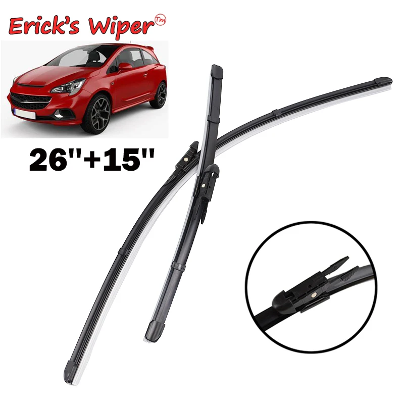 Erick's Wiper LHD Front Wiper Blades For Opel Corsa E 2015 - 2019 2018 2017 2016 Windshield Windscreen Front Window 26"+15"
Erick's Wiper LHD Front Wiper Blades For Opel Corsa E 2015 - 2019 2018 2017 2016 Windshield Windscreen Front Window 26"+15"