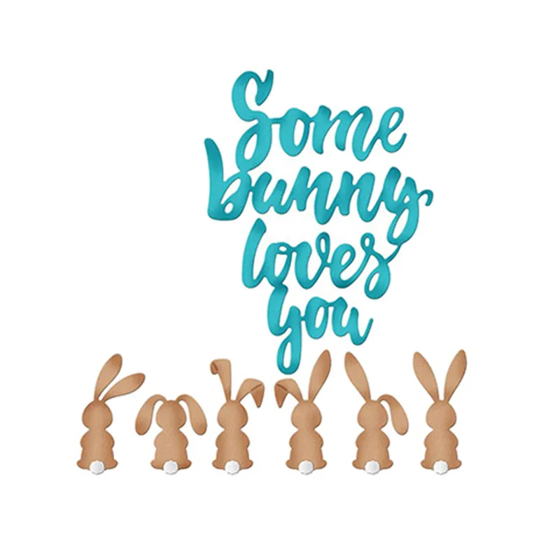 Bi fujian Easter Rabbit "some bunny" METAL CUTTING DIES DIY Scrapbook PAPER CRAFT card album gift present knife mold art cutter
Bi fujian Easter Rabbit "some bunny" METAL CUTTING DIES DIY Scrapbook PAPER CRAFT card album gift present knife mold art cutter