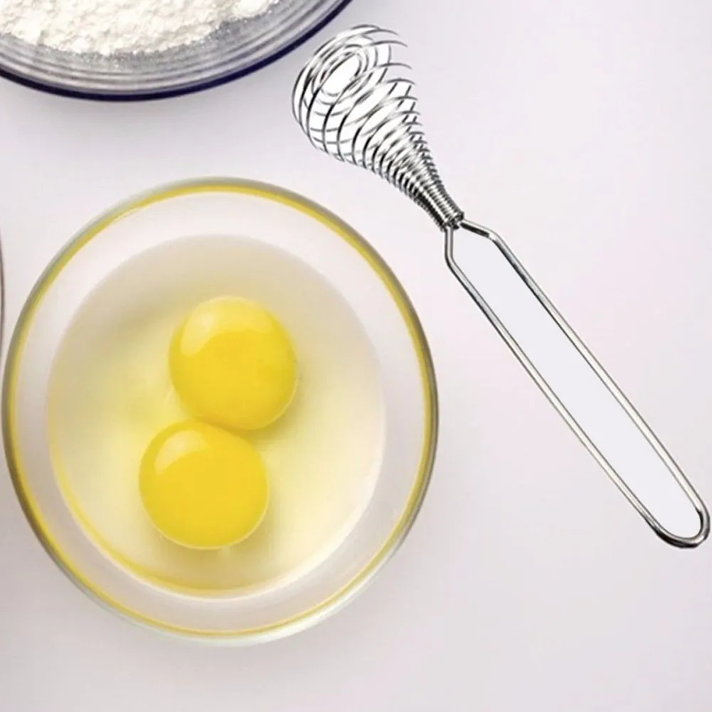 Stainless Steel Spring Egg Stirrer Beater Baking Pastry Tools Coil Whisk Milk Blender For Blending Whisking Beating & Stirring
Stainless Steel Spring Egg Stirrer Beater Baking Pastry Tools Coil Whisk Milk Blender For Blending Whisking Beating & Stirring