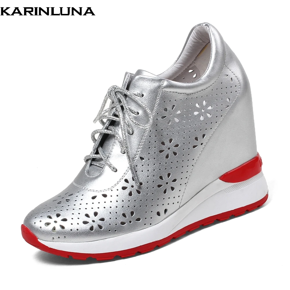 KARINLUNA 2018 Large Size 32-40 Genuine Leather Cow Leather Vulcanize Shoes Woman Lace Up Solid Fashion Sneaker Female Shoes
KARINLUNA 2018 Large Size 32-40 Genuine Leather Cow Leather Vulcanize Shoes Woman Lace Up Solid Fashion Sneaker Female Shoes