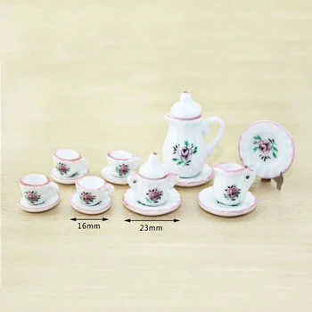 1/12 Dollhouse Miniature Accessories Mini Ceramic Tea Set Simulation Kettle Cup Plate Model Toys for Doll House Decoration
1/12 Dollhouse Miniature Accessories Mini Ceramic Tea Set Simulation Kettle Cup Plate Model Toys for Doll House Decoration