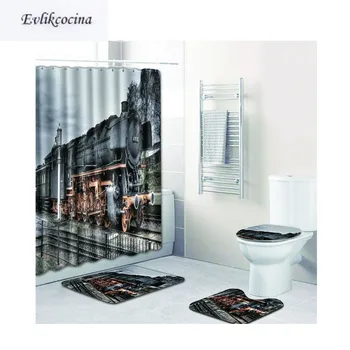 Free Shipping 4pcs Old Train Banyo Bathroom Carpet U Type Toilette Bath Mats Set Non Slip Pad Tapis Salle De Bain Alfombra Bano
Free Shipping 4pcs Old Train Banyo Bathroom Carpet U Type Toilette Bath Mats Set Non Slip Pad Tapis Salle De Bain Alfombra Bano
