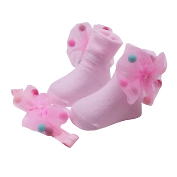 Baby Socks Set Newborn Mesh Bowknot Hairball Design Cotton Socks With Hairband Pography Props Set
Baby Socks Set Newborn Mesh Bowknot Hairball Design Cotton Socks With Hairband Pography Props Set