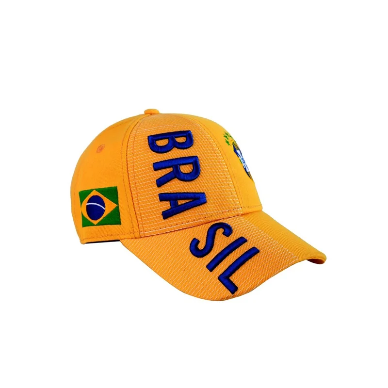 World Soccer/Football Team Hat Collection 3D Embroidered Adjustable Baseball Cap For Brazil
World Soccer/Football Team Hat Collection 3D Embroidered Adjustable Baseball Cap For Brazil