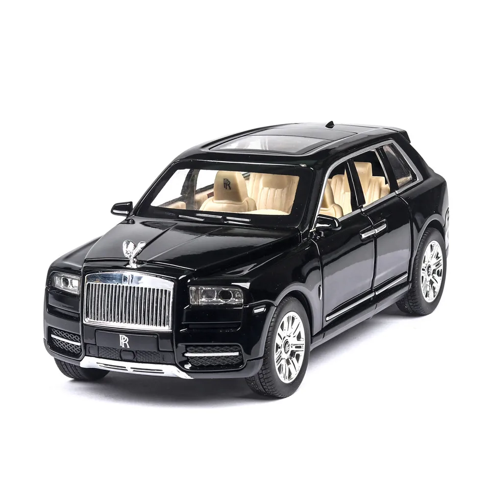 High quality collection 1:24 Cullinan luxury alloy model,die-casting sound and light back to cross-country model,free shipping
High quality collection 1:24 Cullinan luxury alloy model,die-casting sound and light back to cross-country model,free shipping