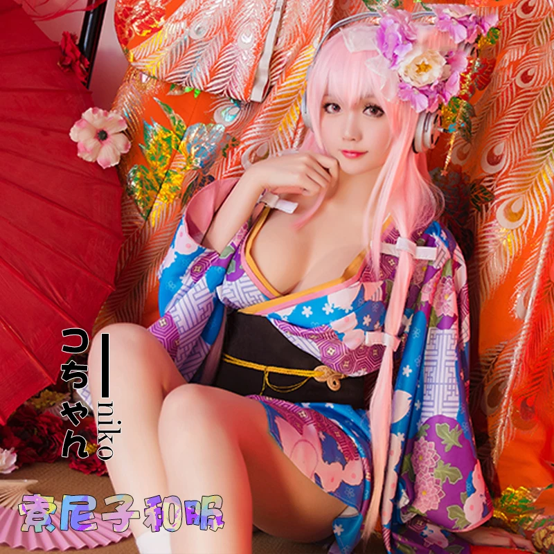 Anime Super Sonico Cosplay Costume Outfit Halloween Xmas Party Japanese Women Daily Sexy Short Floral Kimono Set Gifts
Anime Super Sonico Cosplay Costume Outfit Halloween Xmas Party Japanese Women Daily Sexy Short Floral Kimono Set Gifts