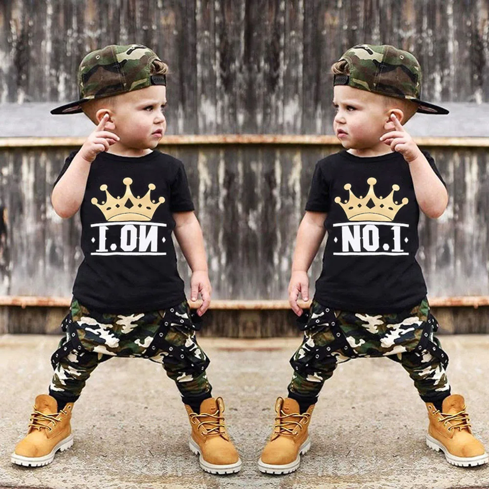 Cool Baby boy set 2019 Toddler Kids Baby Boy Letter T shirt Tops+Camouflage Shorts Outfits Clothes Set 
Cool Baby boy set 2019 Toddler Kids Baby Boy Letter T shirt Tops+Camouflage Shorts Outfits Clothes Set