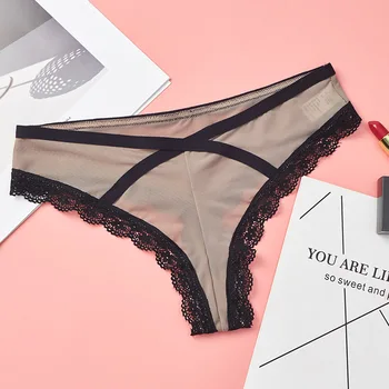 New Sexy women's underwear mesh embroidered lace side female triangle thong T pants soft and comfortable quality ladies panties
New Sexy women's underwear mesh embroidered lace side female triangle thong T pants soft and comfortable quality ladies panties