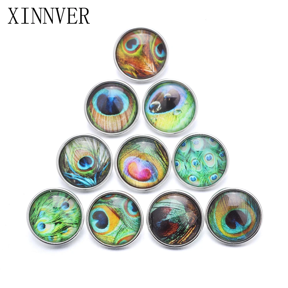 10pcs/lot Mixed 18mm Beautiful Peacock Feather Pattern Snap Buttons Glass Snap For DIY Snaps Handmade Button Jewelry
10pcs/lot Mixed 18mm Beautiful Peacock Feather Pattern Snap Buttons Glass Snap For DIY Snaps Handmade Button Jewelry