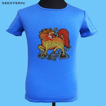 The new spring and summer fashion leisure Street applique embroidery Chinese Mythology kylin hip hop auspicious tops tee
The new spring and summer fashion leisure Street applique embroidery Chinese Mythology kylin hip hop auspicious tops tee