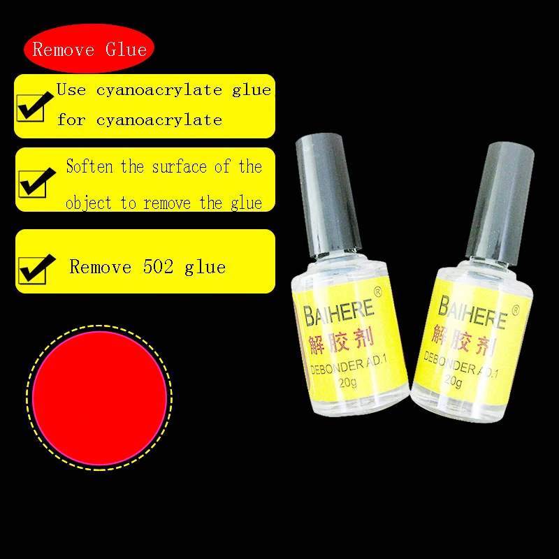 20g as for Nail Polish 502 3M 5second UV B7000 Double Side Sticker Super Glue Dissolve Solution Remove Clear Glue
20g as for Nail Polish 502 3M 5second UV B7000 Double Side Sticker Super Glue Dissolve Solution Remove Clear Glue