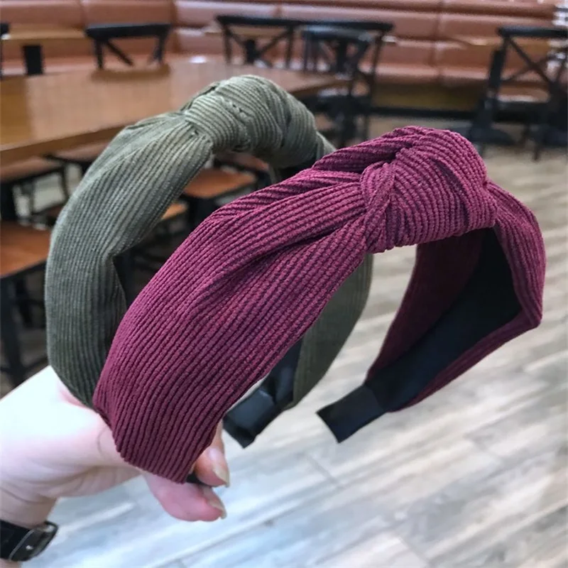 2018 Korea Style Women Hair Band Bohemian Autumn Winter Vintage Corduroy Headband Knotted Hairband Hair Accessories Girl Gift
2018 Korea Style Women Hair Band Bohemian Autumn Winter Vintage Corduroy Headband Knotted Hairband Hair Accessories Girl Gift