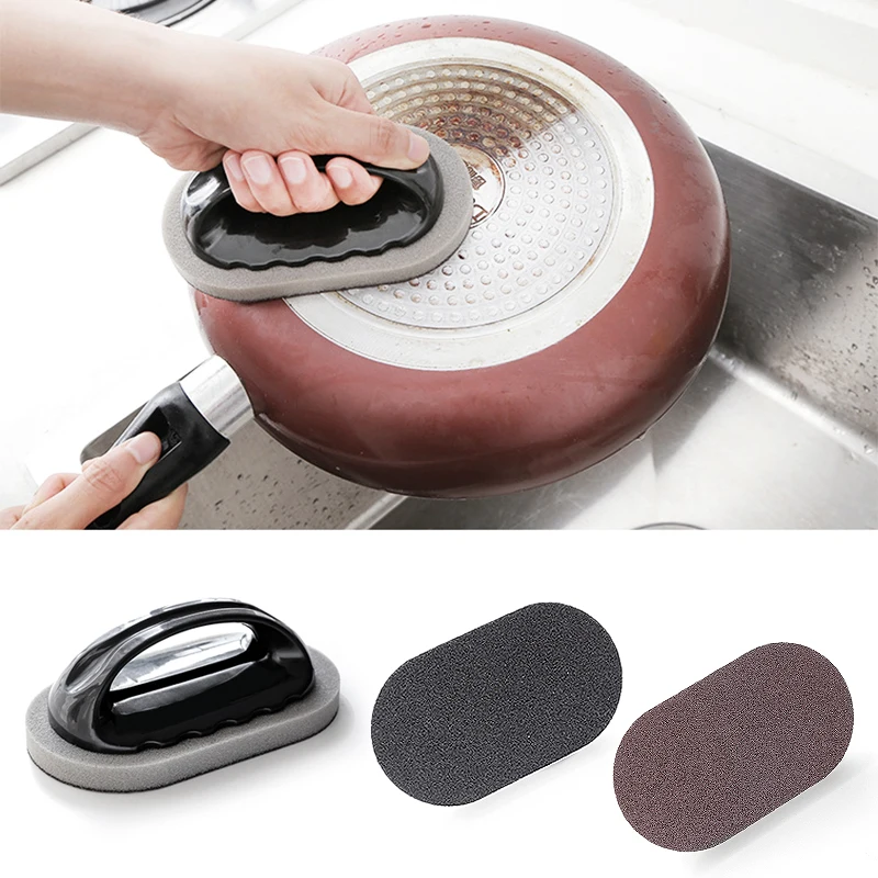 Fashion 1PC Dishes Tiles Brush Magic For Pot Floor emery Strong Decontamination Bath Brush Sponge with handles Cleaning Brush
Fashion 1PC Dishes Tiles Brush Magic For Pot Floor emery Strong Decontamination Bath Brush Sponge with handles Cleaning Brush