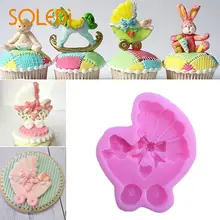DIY Jelly Cake Tool non-toxic durable Baby Stroller sugar cakes Tools Pink Silicone Cake Mold
DIY Jelly Cake Tool non-toxic durable Baby Stroller sugar cakes Tools Pink Silicone Cake Mold