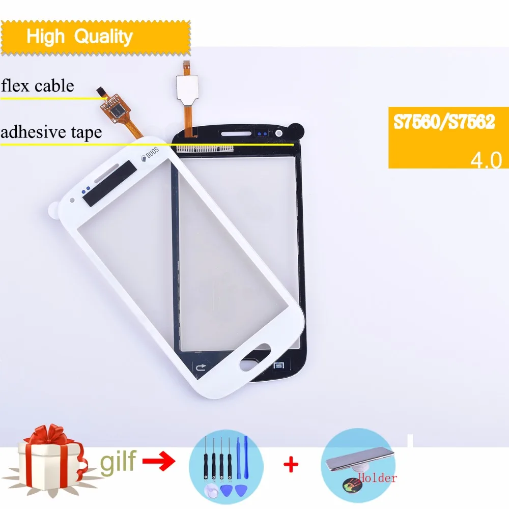 For Samsung Galaxy Trend S7560 Front Panel S Duos S7562 GT-S7562 7562 7560 Touch Screen Sensor Digitizer Glass Cover Black White
For Samsung Galaxy Trend S7560 Front Panel S Duos S7562 GT-S7562 7562 7560 Touch Screen Sensor Digitizer Glass Cover Black White