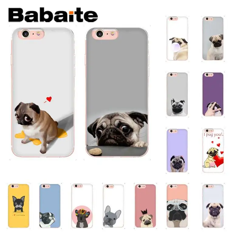 Babaite Cute Animal Pug Dog Cartoon Bulldog Custom Phone Case for iPhone 8 7 6 6S 6Plus 5 5S SE XR X XS MAX 10 11 11pro 11promax
Babaite Cute Animal Pug Dog Cartoon Bulldog Custom Phone Case for iPhone 8 7 6 6S 6Plus 5 5S SE XR X XS MAX 10 11 11pro 11promax