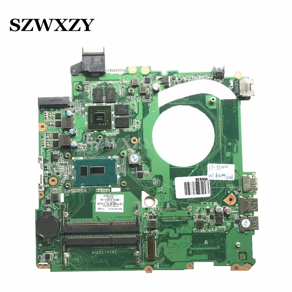 Reboto High Quality For HP 15-P Laptop Motherboard Mainboard 782933-501 DAY16EMB8C0 i7-5500U Processor GT840M/4GB
Reboto High Quality For HP 15-P Laptop Motherboard Mainboard 782933-501 DAY16EMB8C0 i7-5500U Processor GT840M/4GB