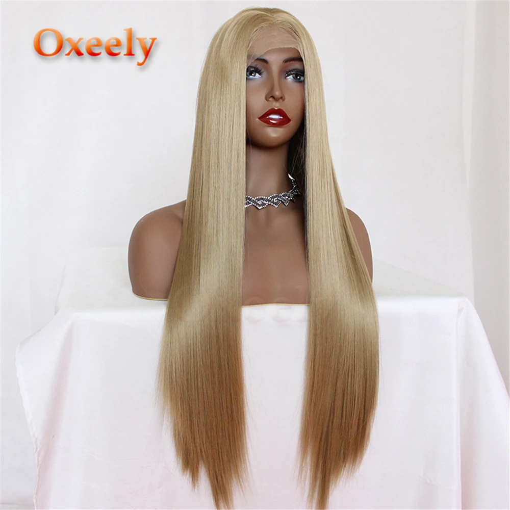 Oxeely Synthetic Lace Front Wig Long Straight Blonde Wig for Black Women Heat Resistant Hair Daily Makeup 180% 24inches
Oxeely Synthetic Lace Front Wig Long Straight Blonde Wig for Black Women Heat Resistant Hair Daily Makeup 180% 24inches