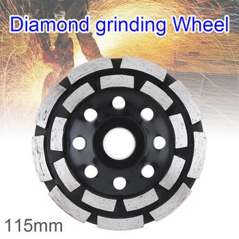 115mm Black Round Diamond Double-row Electric Grinding Wheel Wheel Metalworking Disc Abrasives Consumables Concrete Tool
115mm Black Round Diamond Double-row Electric Grinding Wheel Wheel Metalworking Disc Abrasives Consumables Concrete Tool