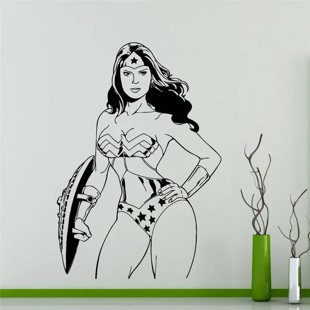 Wonder Woman Wall Decal Vinyl Decal Superhero Comics Anime Cartoons home decoration Waterproof removable wall stickers
Wonder Woman Wall Decal Vinyl Decal Superhero Comics Anime Cartoons home decoration Waterproof removable wall stickers