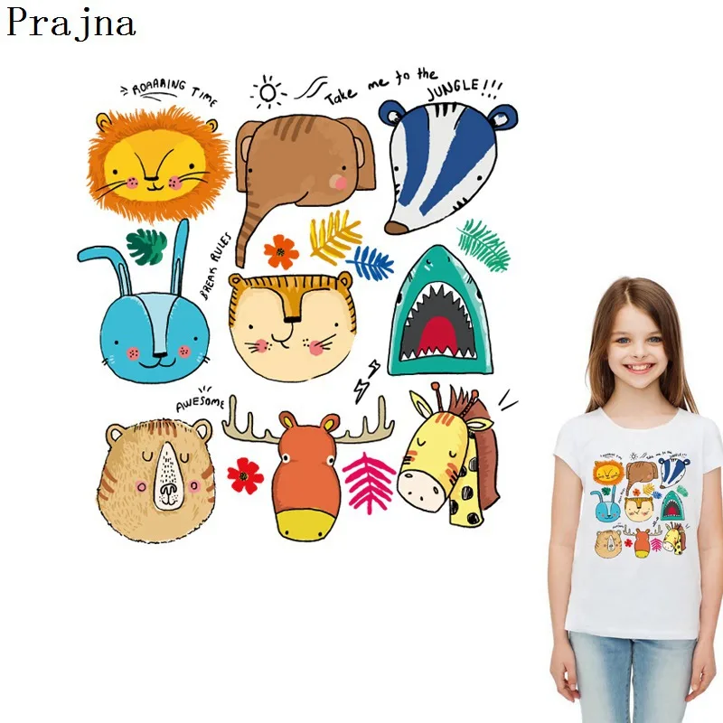 Prajna Cartoon Set Patch Lion Animal Iron On Transfers Rabbit Patches Boy Gift Heat Transfer Vinyl Stickers For Kids T-shirt DIY
Prajna Cartoon Set Patch Lion Animal Iron On Transfers Rabbit Patches Boy Gift Heat Transfer Vinyl Stickers For Kids T-shirt DIY