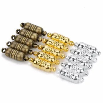 LOULEUR Gold/ Silver Color 5Pcs Strong Thread Magnetic Clasps For Necklace Bracelet Buckle Connectors For DIY Jewelry Findings
LOULEUR Gold/ Silver Color 5Pcs Strong Thread Magnetic Clasps For Necklace Bracelet Buckle Connectors For DIY Jewelry Findings