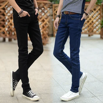 Mens Skinny Jeans Mens New Fashion trend Casual Silm Streetwear Denim Pencil Pants Good Quality Cotton Solid Jeans Size 36
Mens Skinny Jeans Mens New Fashion trend Casual Silm Streetwear Denim Pencil Pants Good Quality Cotton Solid Jeans Size 36