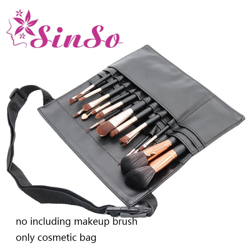 

SinSo Black Makeup Brushes Bag Holder Professional Apron Artist Belt Strap Portable Make Up Bag Beauty Women Cosmetic Brush Bag