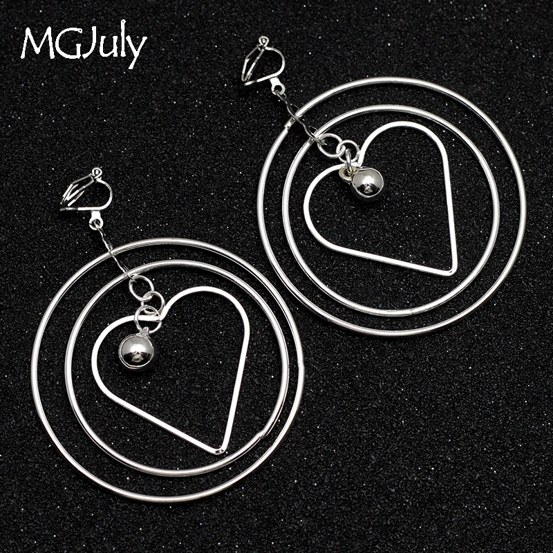 Geometry Heart Round Earring Non Pierced Ear Clips Multi-Layer Metal Clip Earrings Without Piercing Women Earring Jewelry CE153
Geometry Heart Round Earring Non Pierced Ear Clips Multi-Layer Metal Clip Earrings Without Piercing Women Earring Jewelry CE153